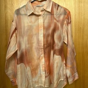sheer button up top
